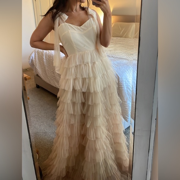 Red Dress Boutique Dresses & Skirts - Red dress boutique, feel my love ivory maxi dress